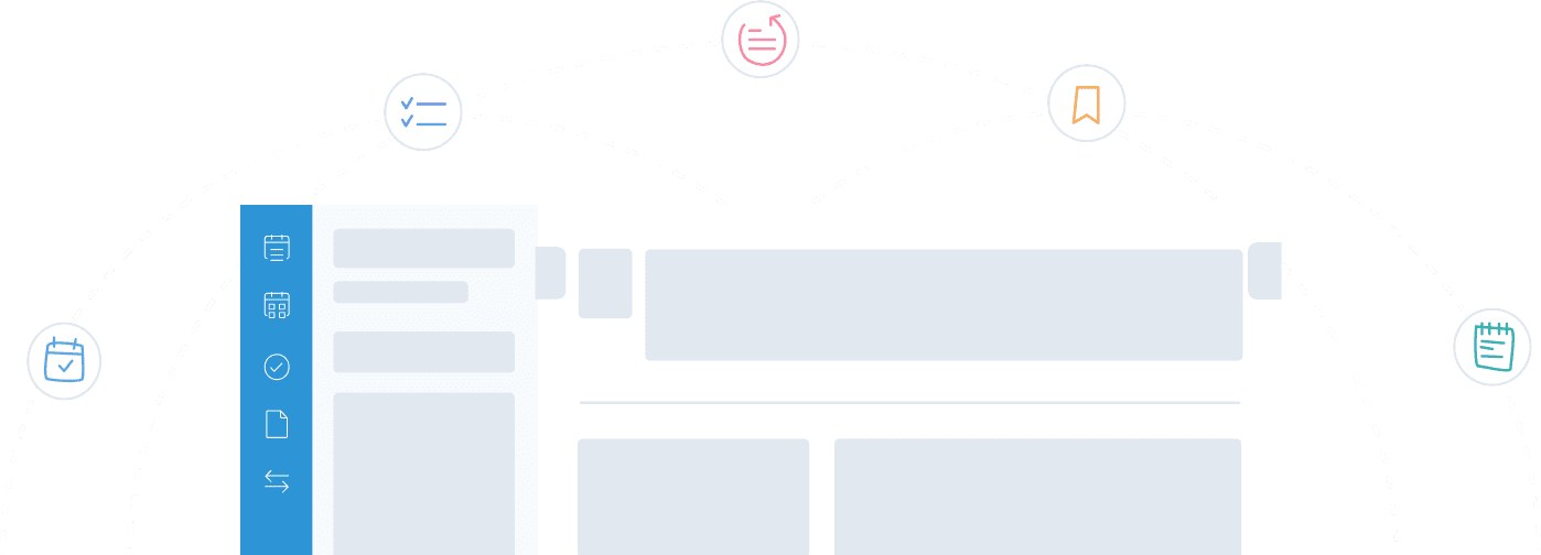 Illustration of the MinuteMe application dashboard